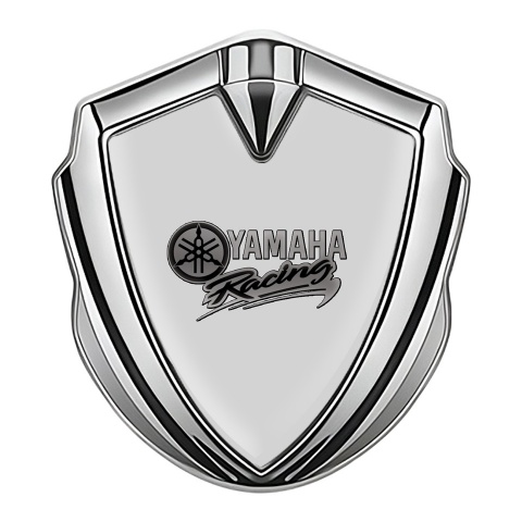 Yamaha Racing Bodyside Emblem Self Adhesive Silver Grey Logo Design