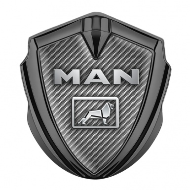 MAN Domed Emblem Graphite Light Carbon Metallic Lion Edition