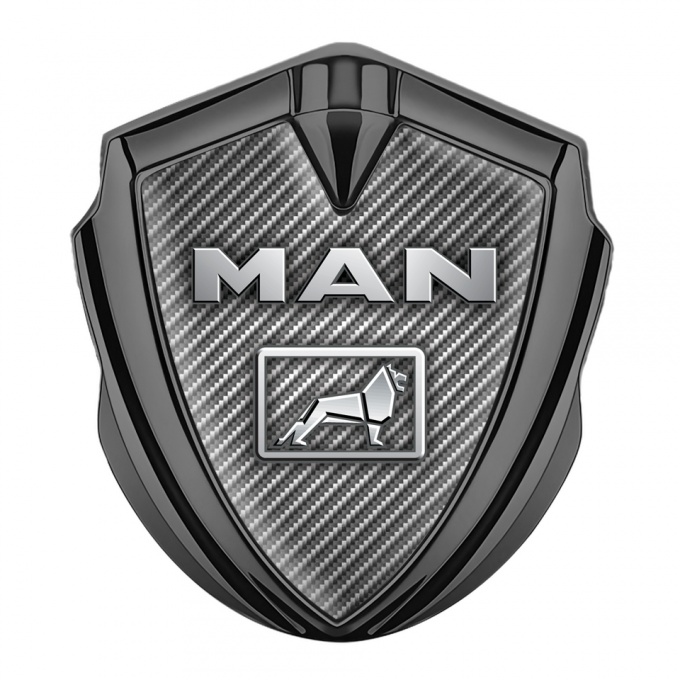 MAN Domed Emblem Graphite Light Carbon Metallic Lion Edition