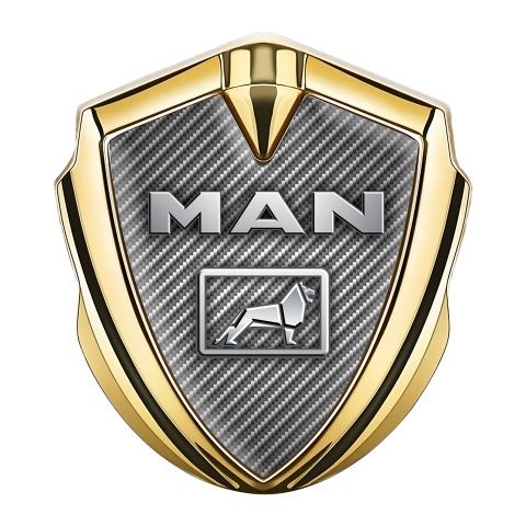 MAN Domed Emblem Gold Light Carbon Metallic Lion Edition