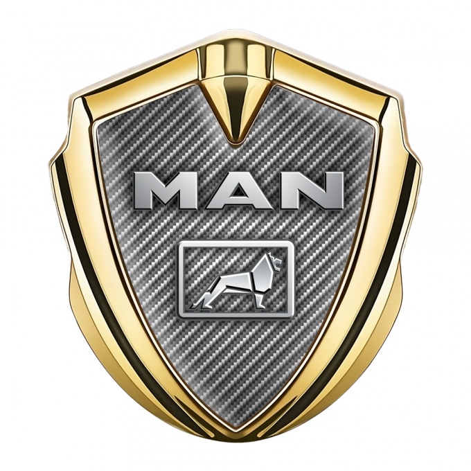 MAN Domed Emblem Gold Light Carbon Metallic Lion Edition