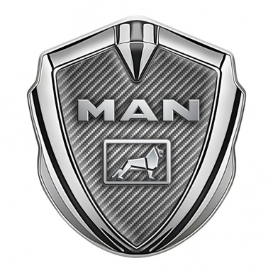 MAN Domed Emblem Silver Light Carbon Metallic Lion Edition