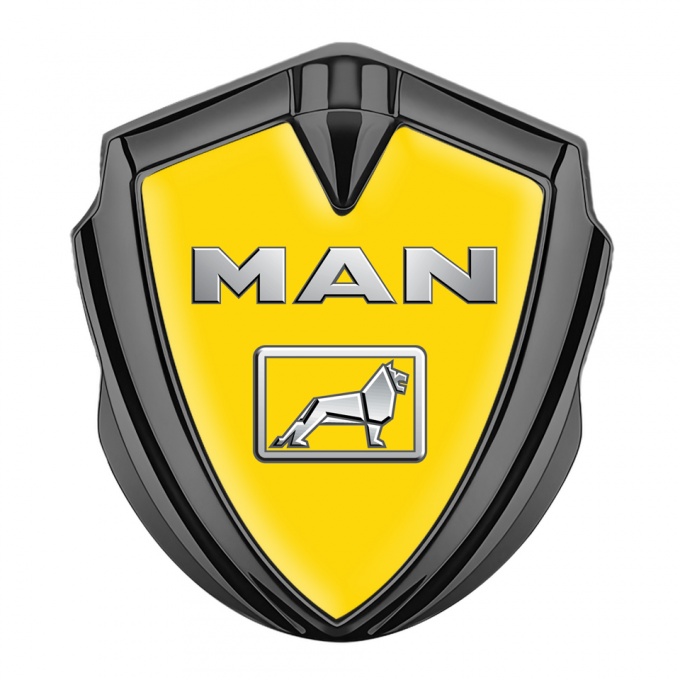 MAN Emblem Ornament Graphite Yellow Background Chromatic Edition