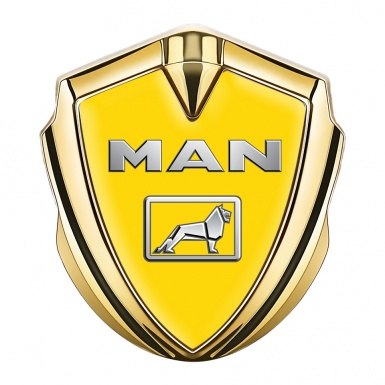 MAN Emblem Ornament Gold Yellow Background Chromatic Edition