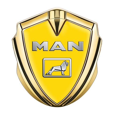 MAN Emblem Ornament Gold Yellow Background Chromatic Edition