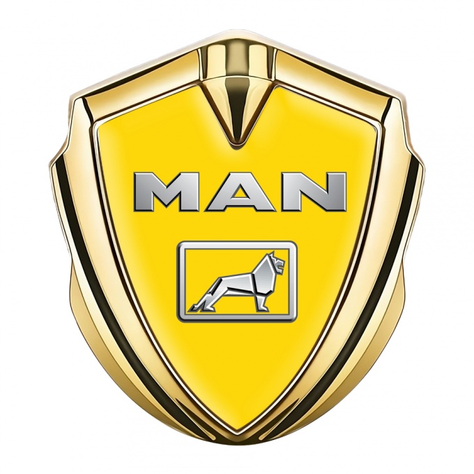 MAN Emblem Ornament Gold Yellow Background Chromatic Edition