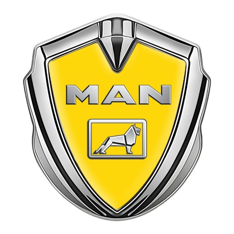 MAN Emblem Ornament Silver Yellow Background Chromatic Edition