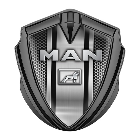 MAN Emblem Self Adhesive Graphite Light Grate Metallic Elements Design