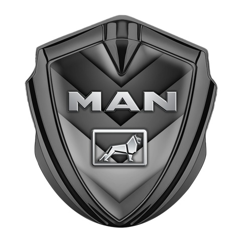 MAN Metal Emblem Self Adhesive Graphite Grey Elements Metallic Lion