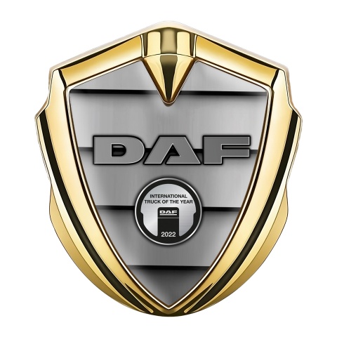 DAF Bodyside Emblem Self Adhesive Gold Shutters Effect Classic Logo