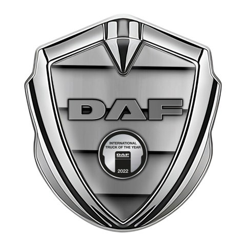 DAF Bodyside Emblem Self Adhesive Silver Shutters Effect Classic Logo