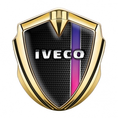 Iveco Emblem Self Adhesive Gold Black Carbon Chrome Logo Edition