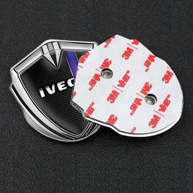 Iveco Emblem Self Adhesive Silver Black Carbon Chrome Logo Edition