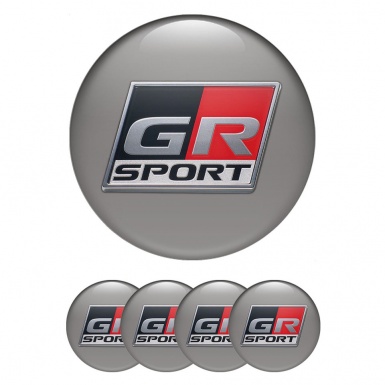 Toyota GR Sport Emblem for Wheel Caps Dark Grey Edition
