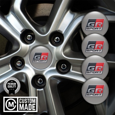 Toyota GR Sport Emblem for Wheel Caps Dark Grey Edition