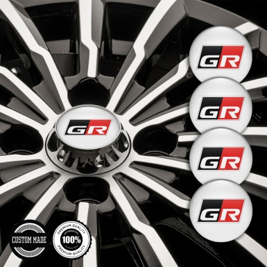 Toyota GR Emblem for Wheel Caps White Edition