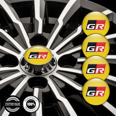 Toyota GR Emblem for Wheel Caps Yellow Edition