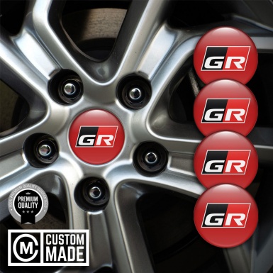 Toyota GR Emblem for Wheel Caps Red Edition