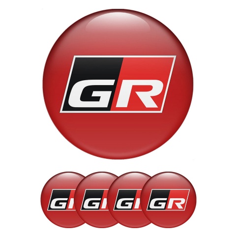 Toyota GR Emblem for Wheel Caps Red Edition
