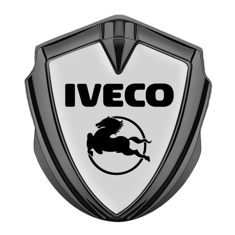 Iveco Badge Self Adhesive Graphite Grey Base Pegaso Logo Edition