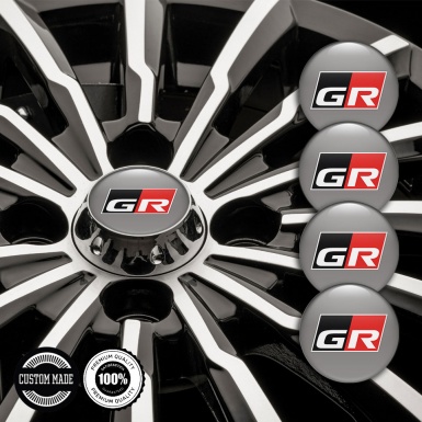 Toyota GR Emblem for Wheel Caps Dark Grey Edition