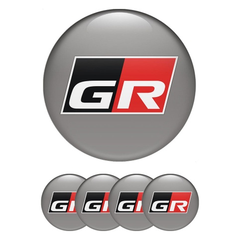 Toyota GR Emblem for Wheel Caps Dark Grey Edition