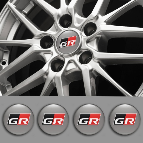 Toyota GR Emblem for Wheel Caps Dark Grey Edition