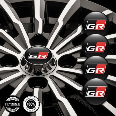 Toyota GR Emblem for Wheel Caps Black Edition