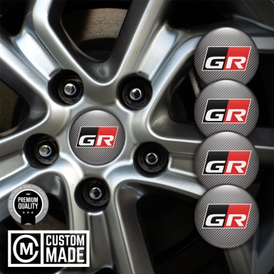 Toyota Emblems for Wheel Caps GR Carbon Edition