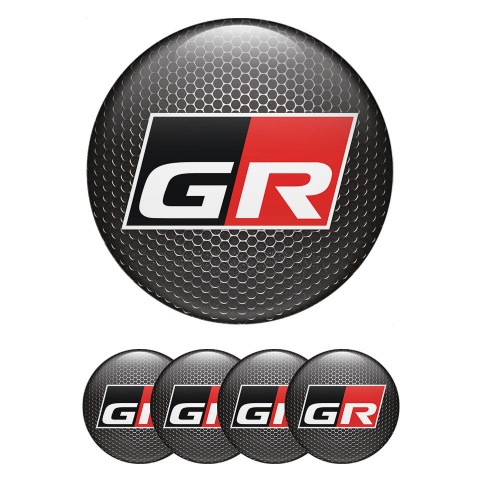 Toyota Emblems for Wheel Caps GR Black Mesh Edition