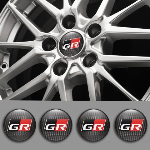 Toyota Emblems for Wheel Caps GR Black Mesh Edition
