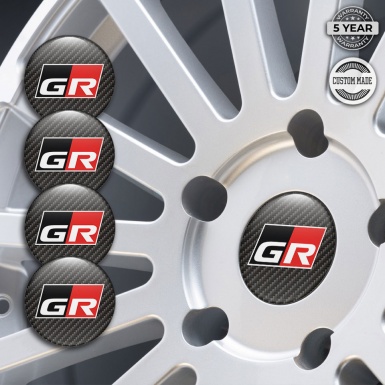 Toyota GR Emblems for Wheel Caps Carbon Edition