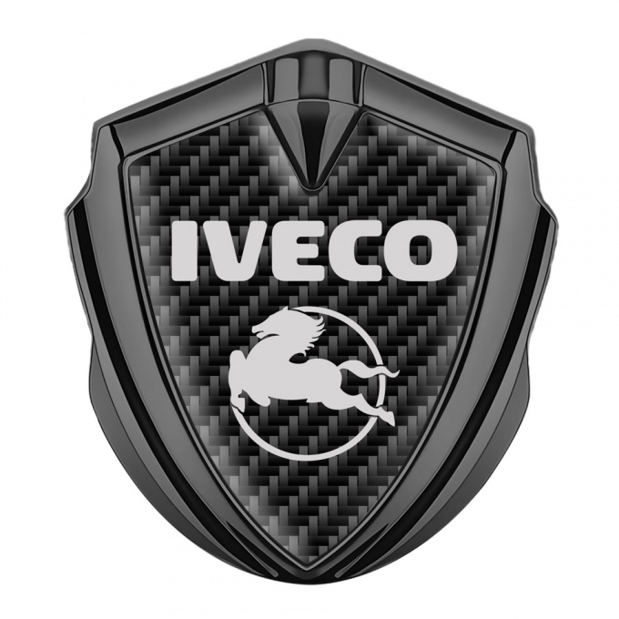 Iveco Domed Emblem Graphite Black Carbon Pegaso Logo Edition