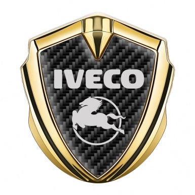 Iveco Domed Emblem Gold Black Carbon Pegaso Logo Edition