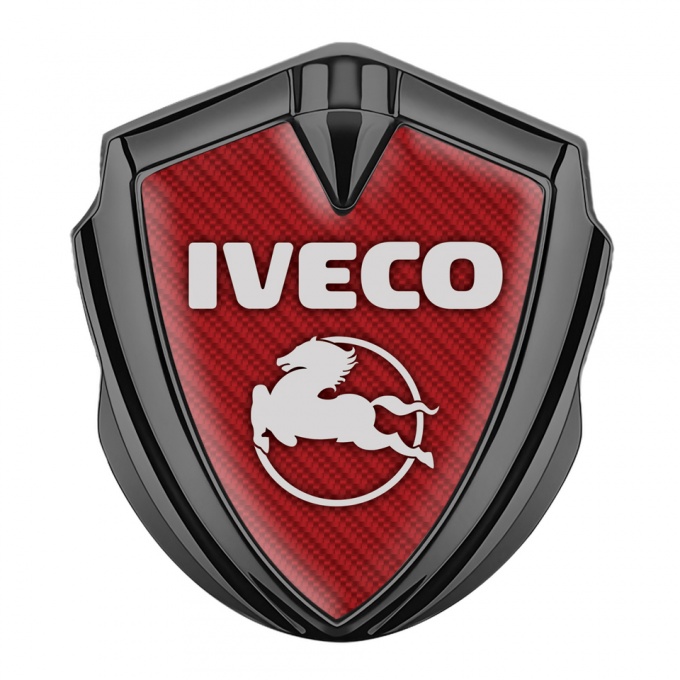 Iveco Emblem Ornament Graphite Red Carbon Pegaso Logo Variant