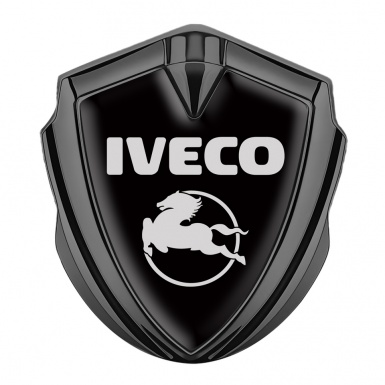 Iveco Bodyside Domed Emblem Graphite Black Base Pegaso Edition