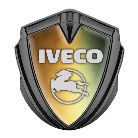 Iveco Bodyside Emblem Self Adhesive Graphite Color Gradient Pegaso Logo