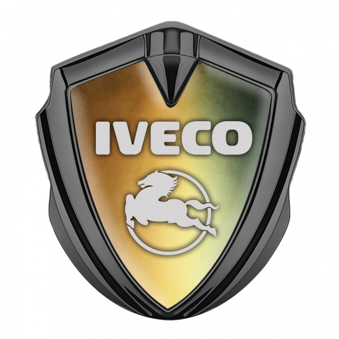 Iveco Bodyside Emblem Self Adhesive Graphite Color Gradient Pegaso Logo