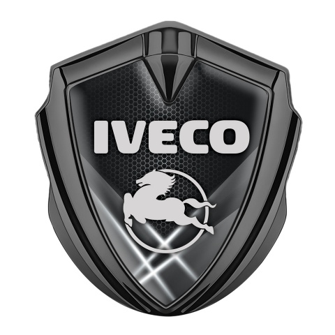 Iveco Badge Self Adhesive Graphite White Hex Pegaso Symbol Edition