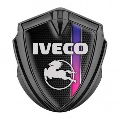 Iveco Fender Emblem Badge Graphite Black Carbon Pegaso Edition