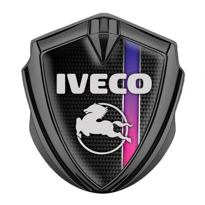 Iveco Fender Emblem Badge Graphite Black Carbon Pegaso Edition