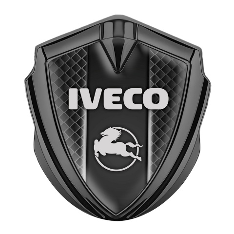 Iveco Emblem Badge Graphite Waffle Texture Pegaso Symbol Edition
