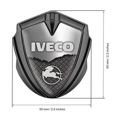 Iveco Emblem Ornament Graphite Treadplate Torn Metal Pegaso Edition