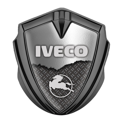 Iveco Emblem Ornament Graphite Treadplate Torn Metal Pegaso Edition