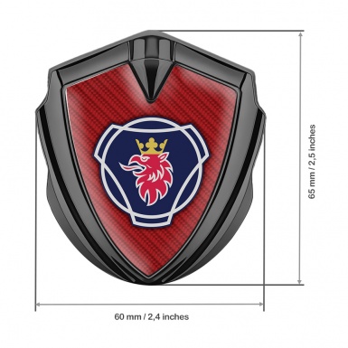 Scania Metal Emblem Self Adhesive Graphite Red Carbon Blue Griffin Edition