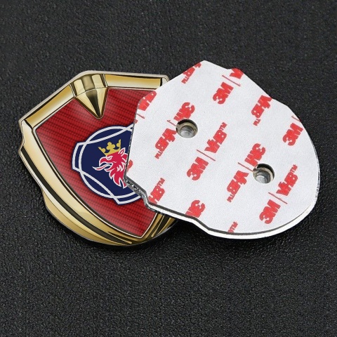 Scania Metal Emblem Self Adhesive Gold Red Carbon Blue Griffin Edition