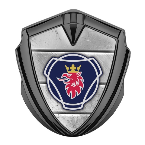 Scania Domed Emblem Graphite Stone Slab Texture Big Griffin Edition