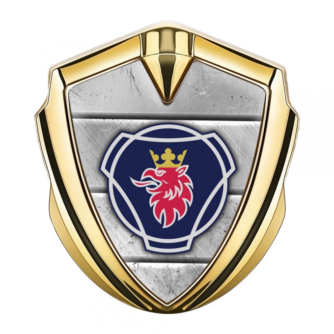 Scania Domed Emblem Gold Stone Slab Texture Big Griffin Edition