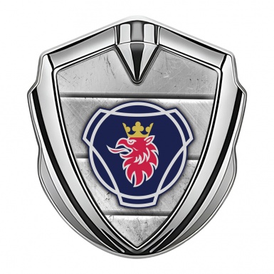 Scania Domed Emblem Silver Stone Slab Texture Big Griffin Edition