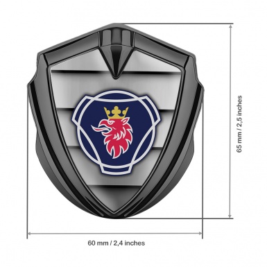 Scania Emblem Ornament Graphite Shutters Effect Big Griffin Logo Design